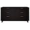 Manhattan Comfort Granville 55.07 Double Wide Dresser in Black DR-5032 - alternate 1
